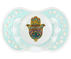 Judaisme : Khamsa mauvais œil : Retro-turquoise-lagon classique Tétine embout Lovi Dynamic