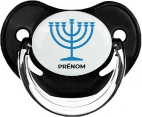 Judaisme : Menorah : Noir classique Tétine embout physiologique