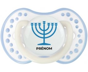 Judaisme : Menorah : Blanc-cyan classique Tétine embout Lovi Dynamic