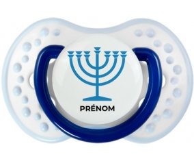 Judaisme : Menorah : Marine-blanc-bleu classique Tétine embout Lovi Dynamic