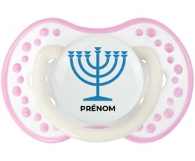 Judaisme : Menorah : Blanc-rose phosphorescente Tétine embout Lovi Dynamic