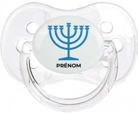 Judaisme : Menorah : Transparent classique Tétine embout cerise