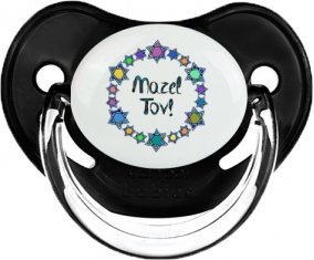 Mazel Tov design-1 : Noir classique Tétine embout physiologique
