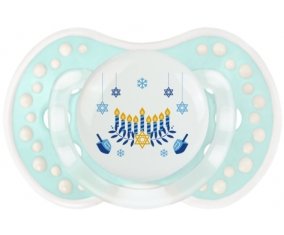 Judaisme : Hanoukkia design-2 : Retro-turquoise-lagon classique Tétine embout Lovi Dynamic