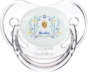 Judaisme : Hanoukkia design-3 : Transparent classique Tétine embout physiologique