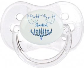 Judaisme : Hanoukkia design-4 : Transparent classique Tétine embout cerise