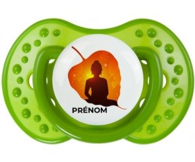 Bouddhisme méditation zen design-1 avec prénom : Sucette LOVI Dynamic personnalisée