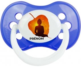 Bouddhisme méditation zen design-1 avec prénom : Tétine Anatomique personnalisée