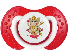 Hindouisme Ganesha : Blanc-rouge classique Tétine embout Lovi Dynamic