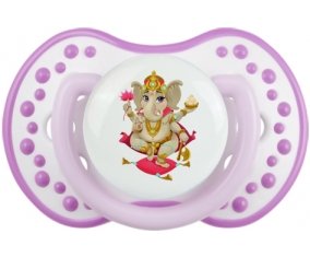 Hindouisme Ganesha : Blanc-mauve classique Tétine embout Lovi Dynamic