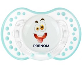 Cartoon monstre visage design-2 : Retro-blanc-lagon classique Tétine embout Lovi Dynamic