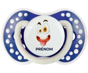 Cartoon monstre visage design-2 : Bleu-marine phosphorescente Tétine embout Lovi Dynamic