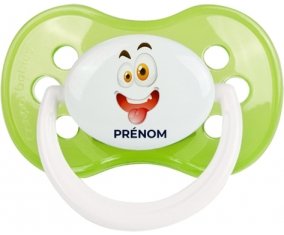 Cartoon monstre visage design-2 : Vert classique Tétine embout anatomique