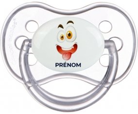 Cartoon monstre visage design-2 : Transparente classique Tétine embout anatomique