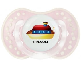 Jouet toys Bateau design-1 avec prénom : Retro-rose-tendre classique Tétine embout Lovi Dynamic