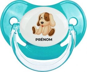 Jouet toys Chiot avec prénom : Sucette Physiologique personnalisée