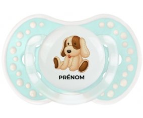 Jouet toys Chiot avec prénom : Retro-turquoise-lagon classique Tétine embout Lovi Dynamic