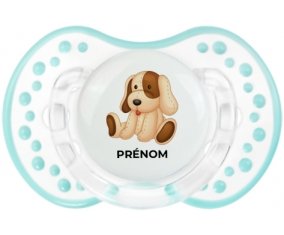 Jouet toys Chiot avec prénom : Retro-blanc-lagon classique Tétine embout Lovi Dynamic