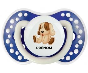 Jouet toys Chiot avec prénom : Bleu-marine phosphorescente Tétine embout Lovi Dynamic