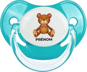 Jouet toys ours avec prénom : Sucette Physiologique personnalisée