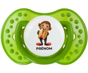 Jouet toys singe avec prénom : Sucette LOVI Dynamic personnalisée