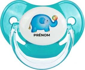 Jouet toys éléphant avec prénom : Sucette Physiologique personnalisée