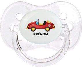 Jouet toys voiture de sport avec prénom : Transparent classique Tétine embout cerise