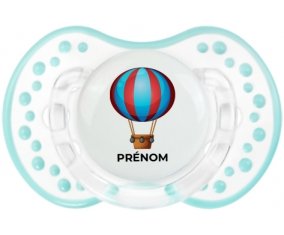 Jouet toys montgolfière avec prénom : Retro-blanc-lagon classique Tétine embout Lovi Dynamic