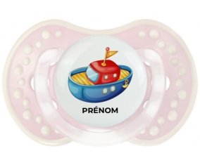 Jouet toys bateau design-4 avec prénom : Retro-rose-tendre classique Tétine embout Lovi Dynamic