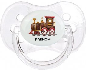 Peinture train avec prénom : Transparent classique Tétine embout cerise