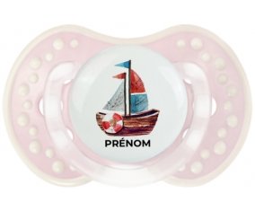 Peinture bateau avec prénom : Retro-rose-tendre classique Tétine embout Lovi Dynamic