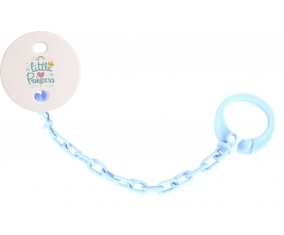 Attache-tétineMy little princess design-6 couleur Bleu ciel