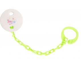 Attache-tétineMy little princess design-7 couleur Verte