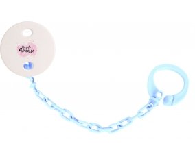 Attache-tétineMa jolie princese design-1 couleur Bleu ciel