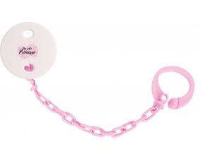 Attache-tétineMa jolie princese design-1 couleur Rose clair