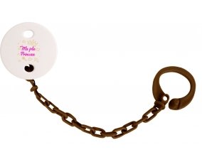 Attache-tétineMa jolie princese design-2 couleur Marron