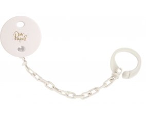 Attache-tétineCouronne dorée princesse couleur Blanc