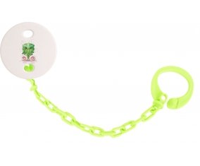 Attache-tétineAnimaux rigolos tentacule couleur Verte