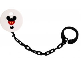 Attache-tétineDisney Mickey short rouge couleur Noire