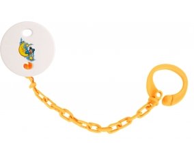Attache-tétineDisney Mickey Bonne nuit couleur Orange