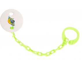 Attache-tétineDisney Mickey Bonne nuit couleur Verte