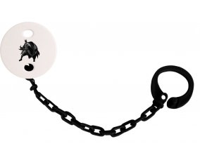 Attache-tétineBatman design-1 couleur Noire