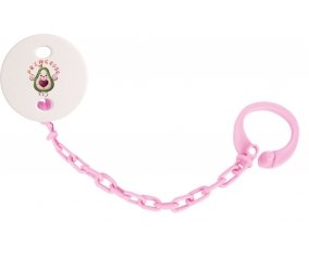Attache-tétineAnimaux rigolos Princesse couleur Rose clair