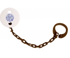 Attache-tétineIslam eid moubarek design-1 couleur Marron