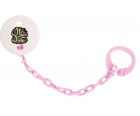 Attache-tétineIslam eid moubarek design-4 couleur Rose clair