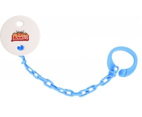 Attache-tétineMuslim wa aftakhir en arabe couleur Bleu turquoise