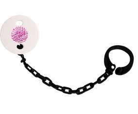 Attache-tétineBism allah alrahman alraheem en Rose couleur Noire