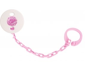 Attache-tétineBism allah alrahman alraheem en Rose couleur Rose clair