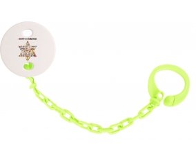 Attache-tétineJudaisme : Happy hanukkah design-1 couleur Verte