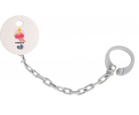 Attache-tétineHappy vesak day avec prénom couleur Grise